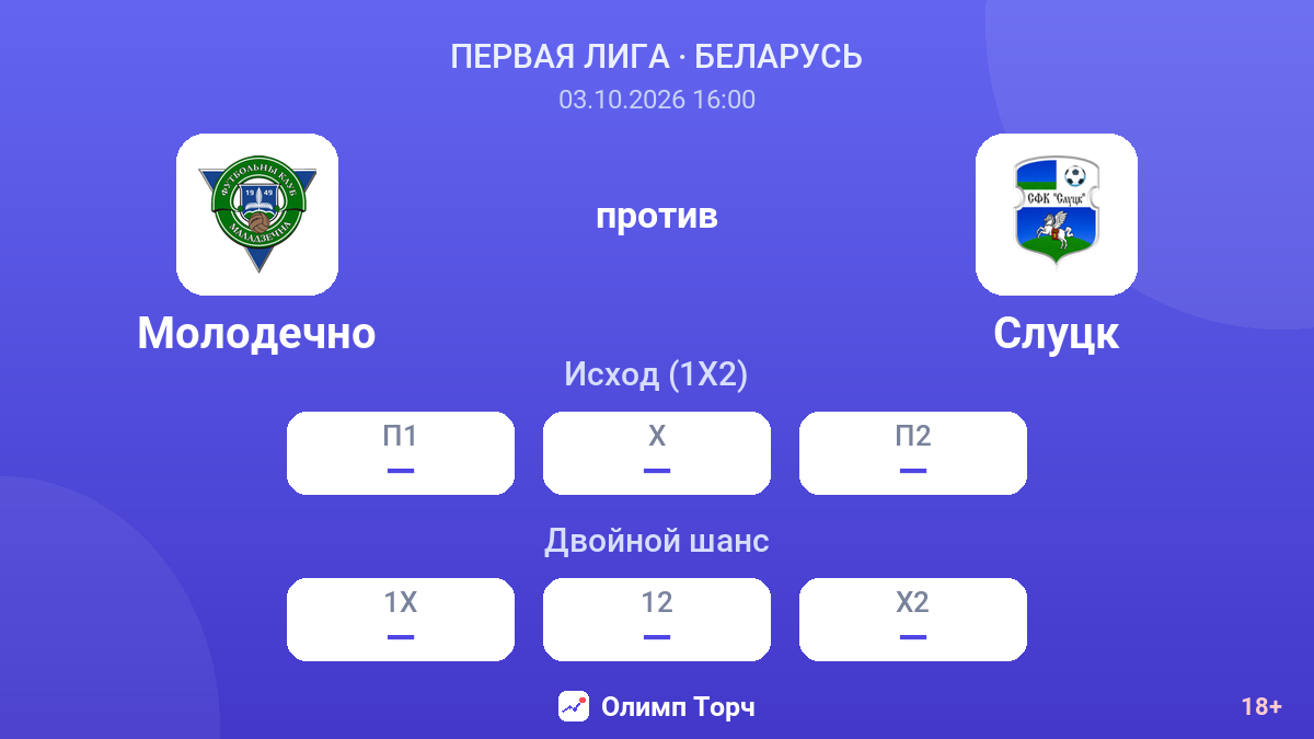 Молодечно — Слуцк — коэффициенты