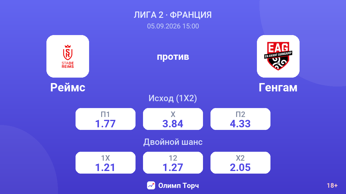 Реймс — Генгам — коэффициенты