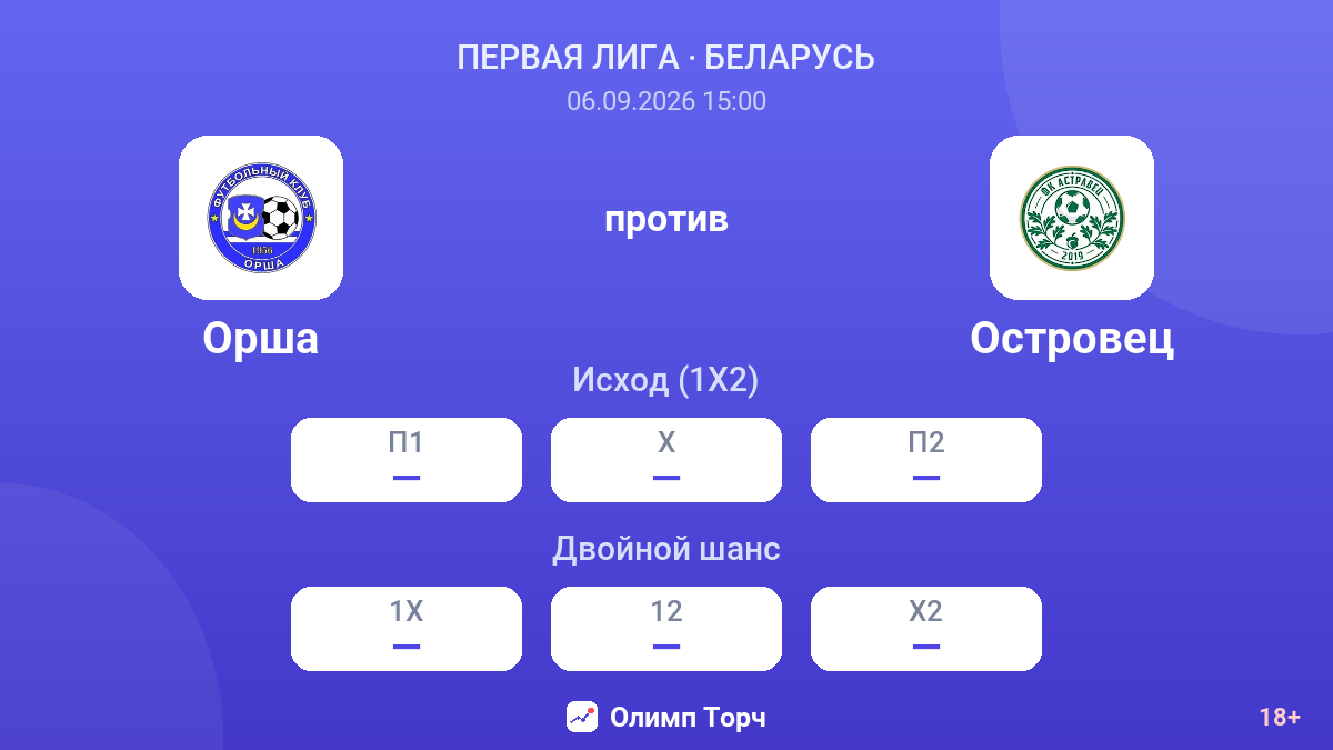 Орша — Островец — коэффициенты