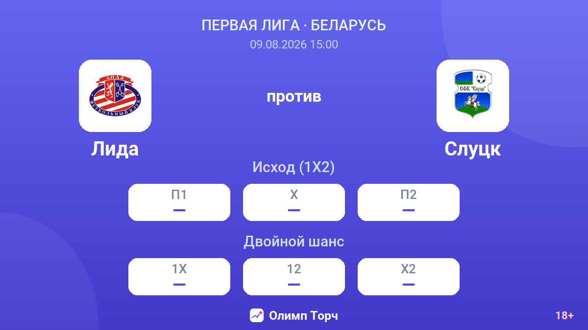 Лида — Слуцк — коэффициенты