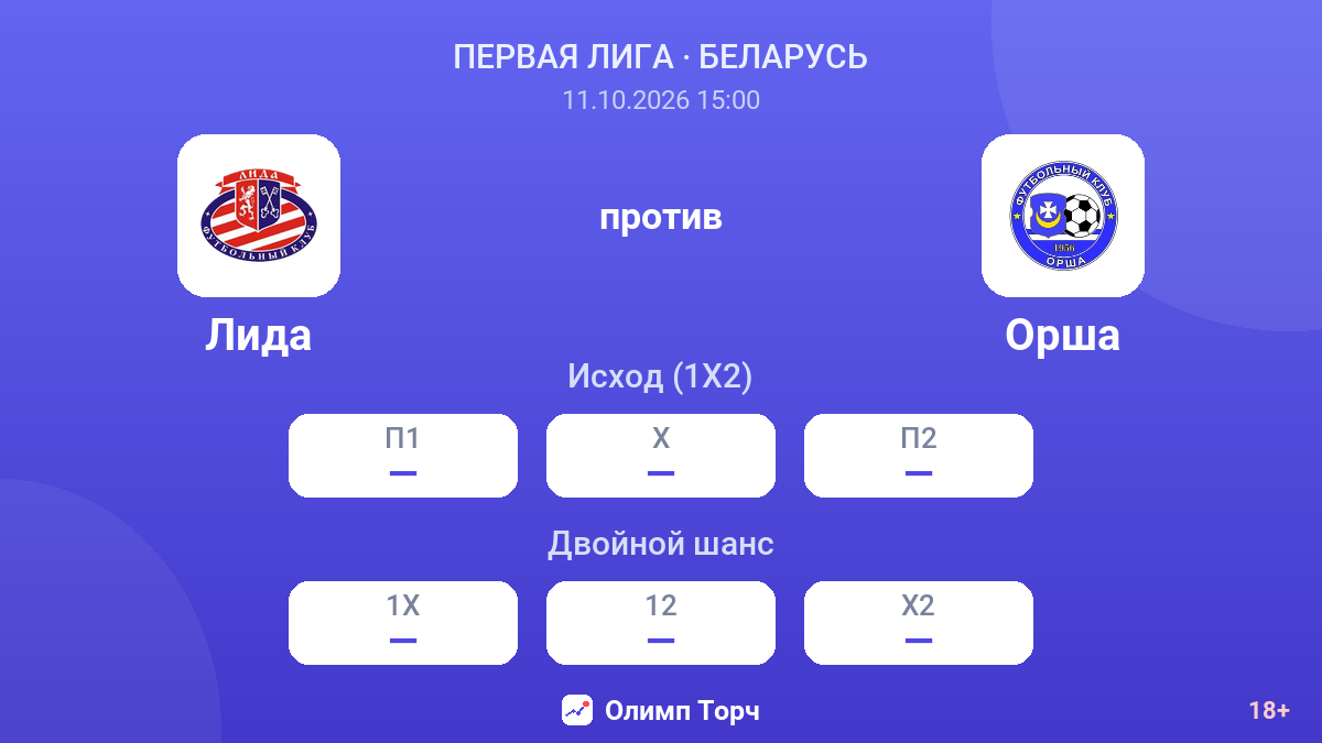 Лида — Орша — коэффициенты