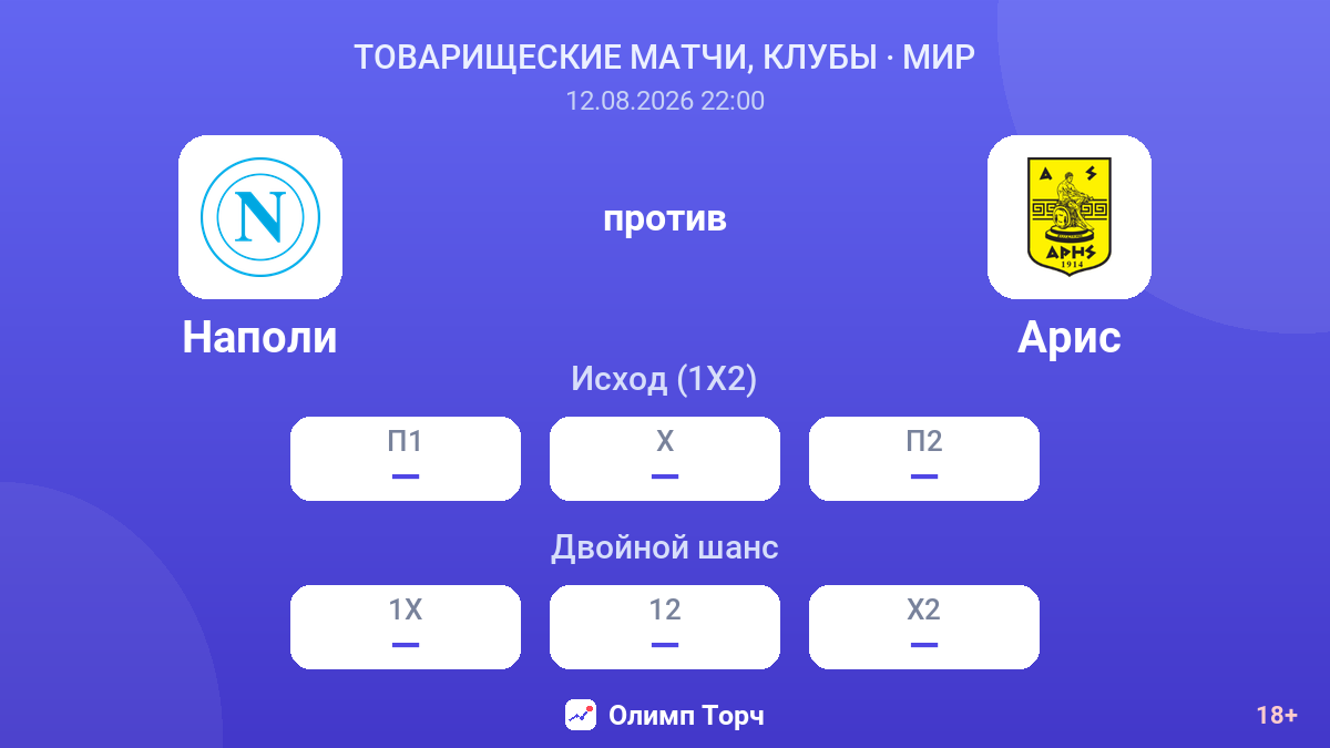 Наполи — Арис — коэффициенты