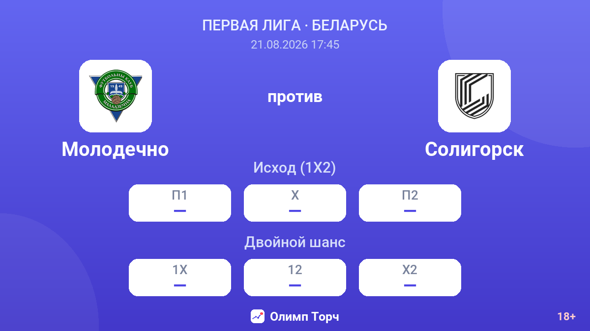 Молодечно — Солигорск — коэффициенты